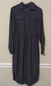BOGO Dalia Long Grey Shirt Dress Size 4